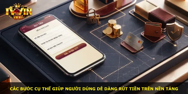 Các bước cụ thể giúp người dùng dễ dàng rút tiền trên nền tảng