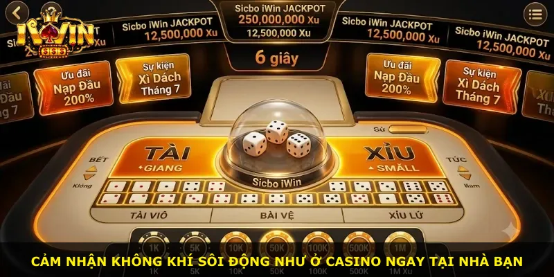 Cảm nhận không khí sôi động như ở casino ngay tại nhà bạn