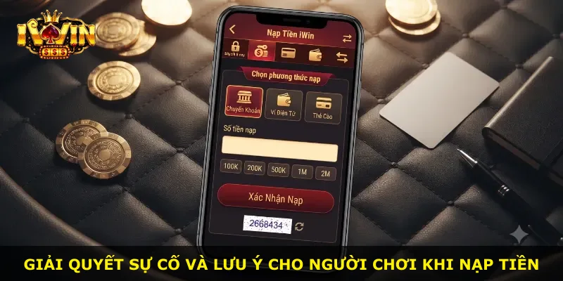 Giải quyết sự cố và lưu ý cho người chơi khi nạp tiền