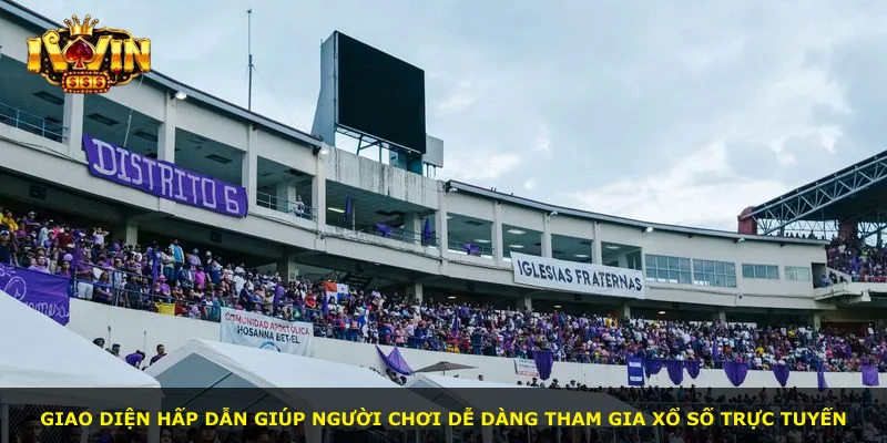 Giao diện hấp dẫn giúp người chơi dễ dàng tham gia xổ số trực tuyến