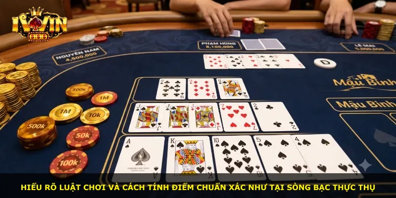 Hiểu rõ luật chơi và cách tính điểm chuẩn xác như tại sòng bạc thực thụ