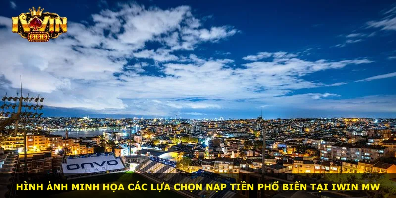 Hình ảnh minh họa các lựa chọn nạp tiền phổ biến tại iWin MW