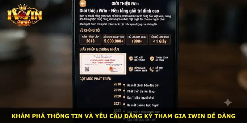Khám phá thông tin và yêu cầu đăng ký tham gia iWin dễ dàng