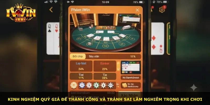 Kinh nghiệm quý giá để thành công và tránh sai lầm nghiêm trọng khi chơi