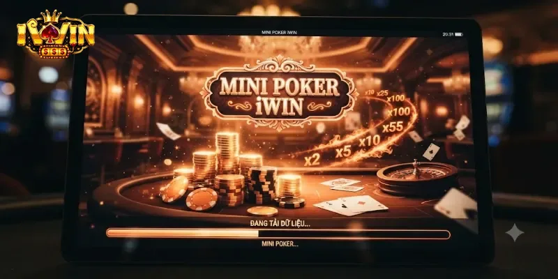 Mini Poker IWin Trải Nghiệm Quay Hũ Cực Vui, Thưởng Lớn Mỗi Ngày