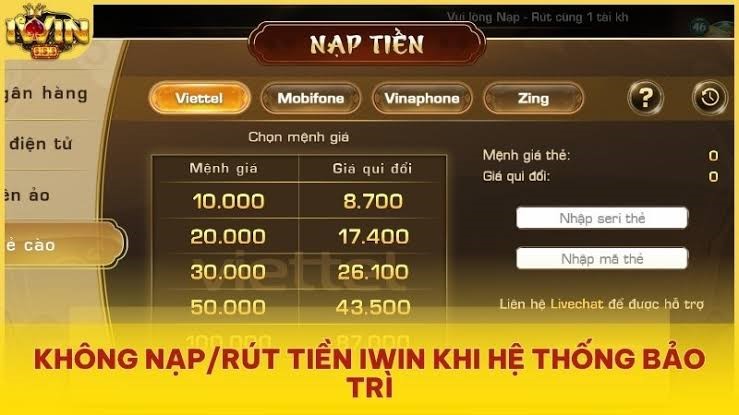 Nạp rút nhanh chóng từ cổng game