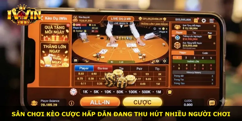 Sân chơi kèo cược hấp dẫn đang thu hút nhiều người chơi