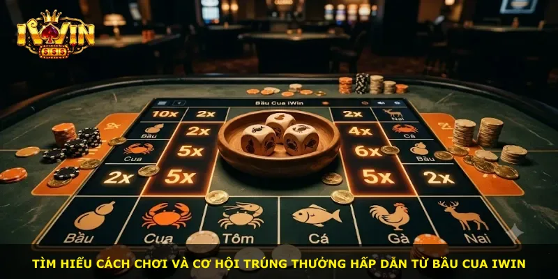 Tìm hiểu cách chơi và cơ hội trúng thưởng hấp dẫn từ Bầu Cua iWin